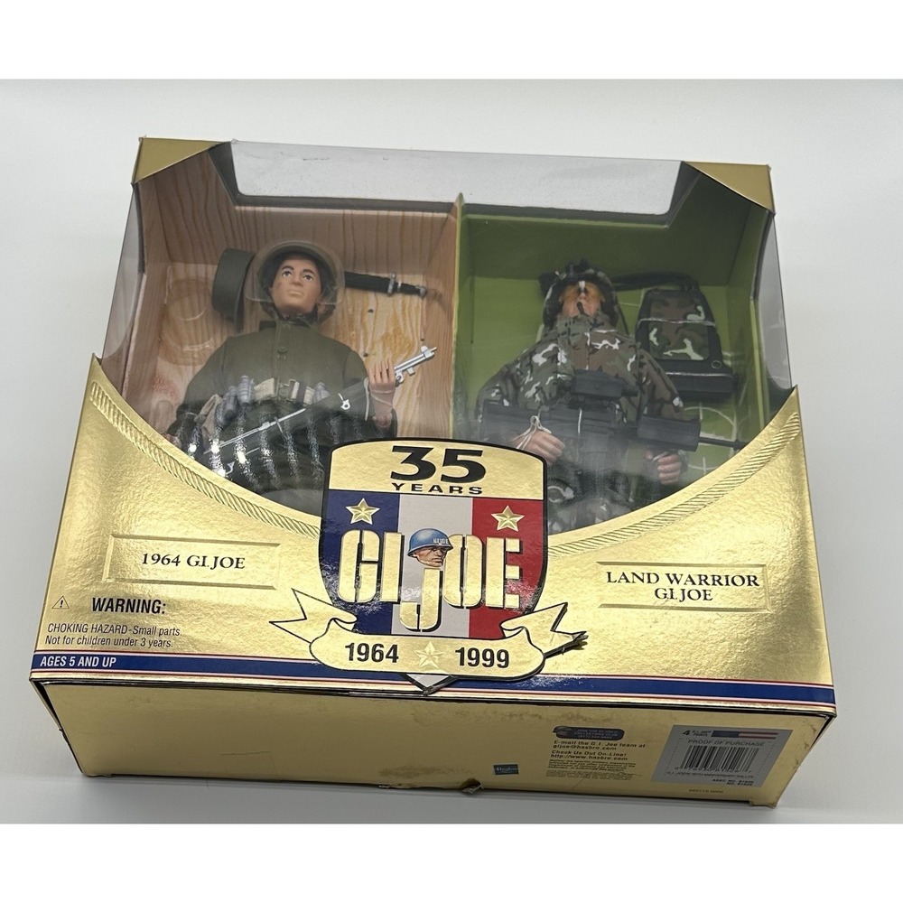 1999 GI JOE 35 YEARS 1964 GI JOE & LAND WARRIOR GI JOE ACTION FIGURE SET HASBRO
